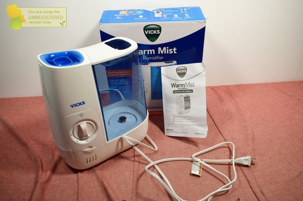 Vicks Warm Moisture Humidifier White/Blue
